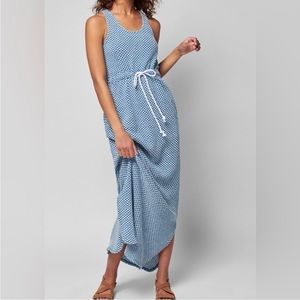 Faherty NWT 
Marina dress 
Blue fish scale
Size Large